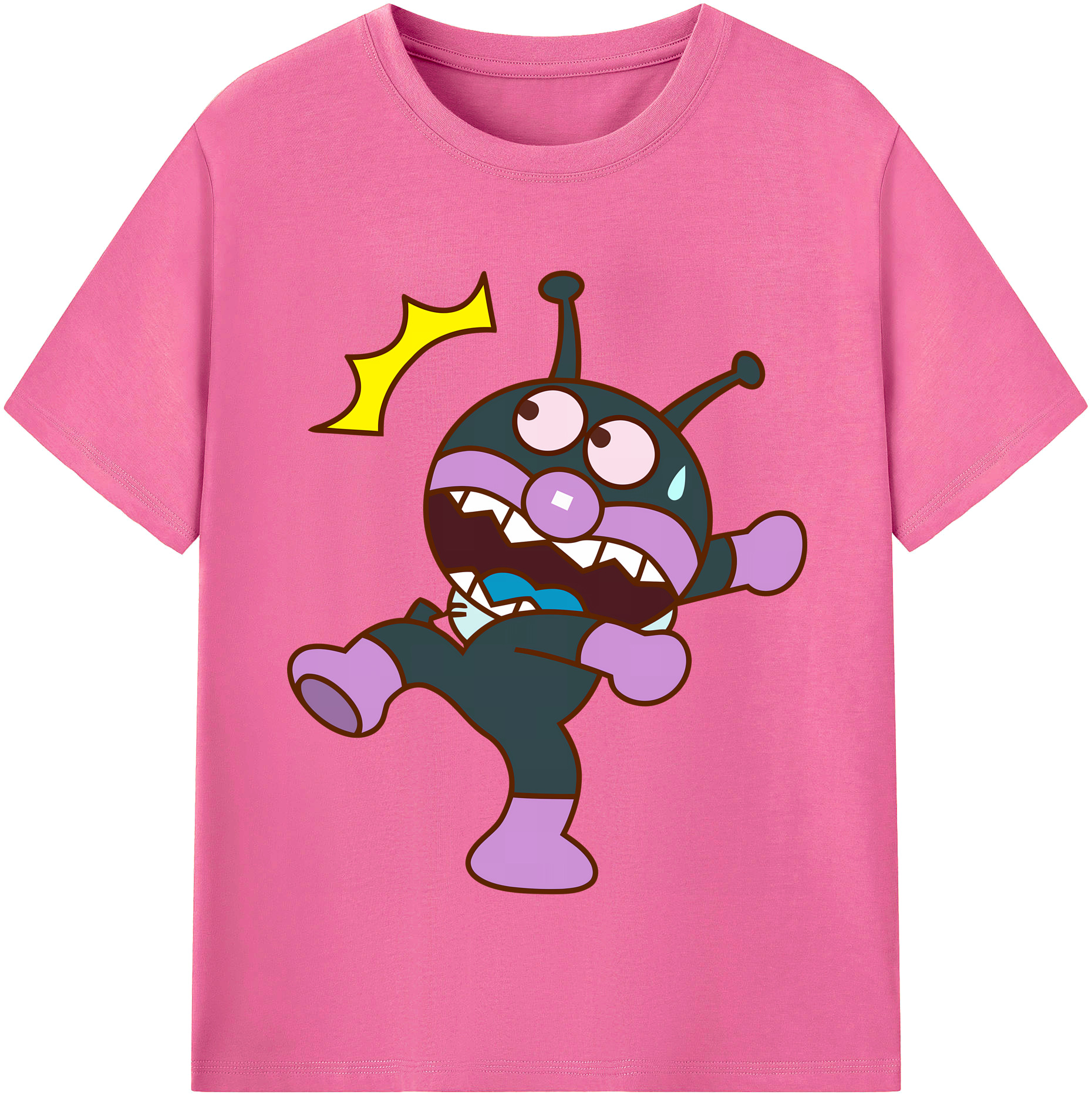 （画像用） アンパンマン Anpanman レディースカジュアルプリントTシャツ（綿100％）